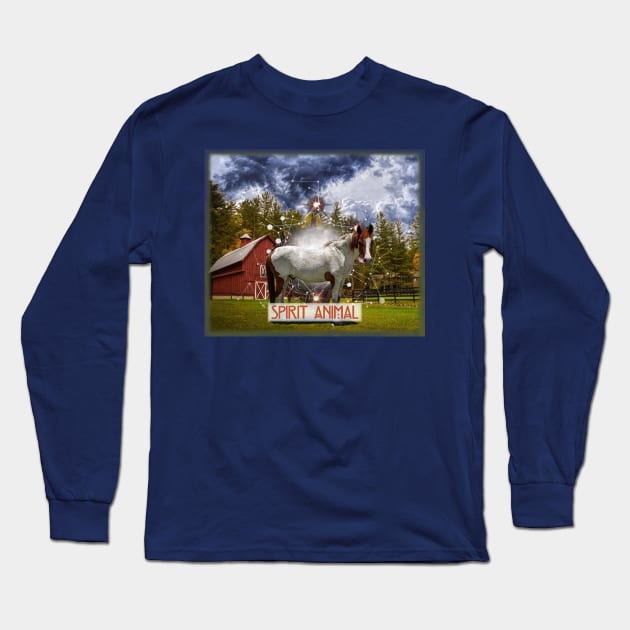 Spirit Animal 18 Long Sleeve T-Shirt by incarnations